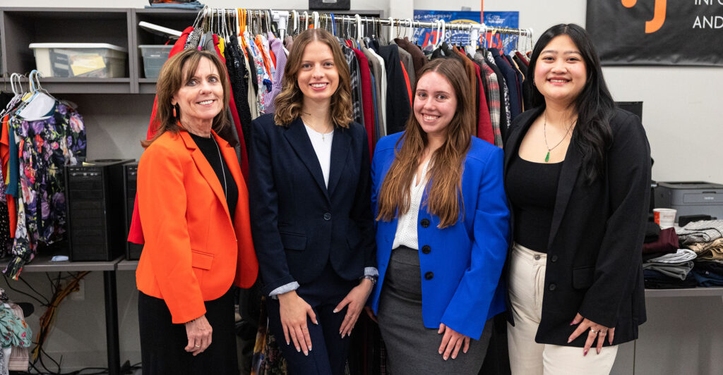Strong Suit: Spears Business students collect over 1,100 garments for campuswide Career Closet