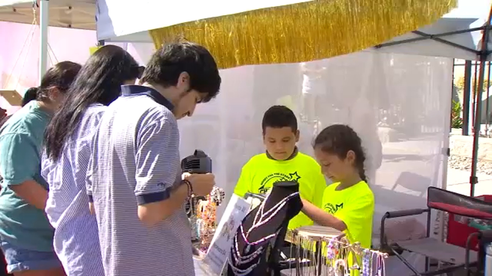 Kids show off their creative business skills at the Children's Business Fair during Clovis Fest