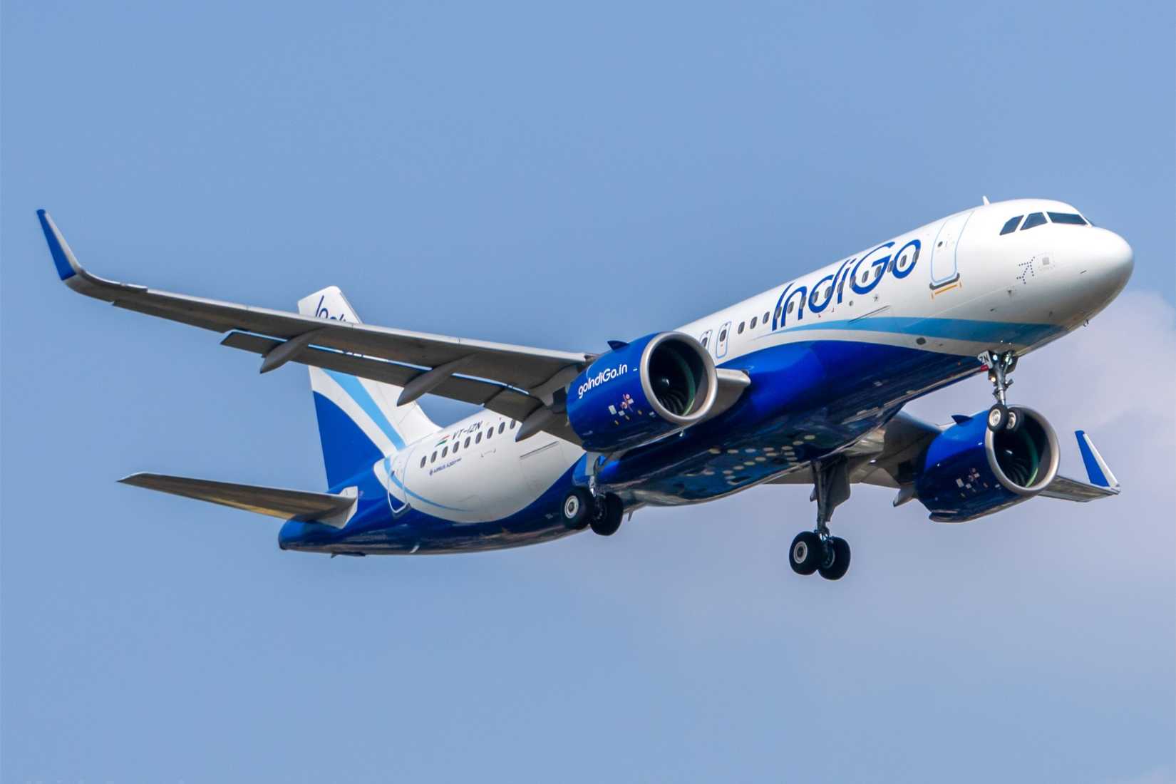 IndiGo 320neo taking off