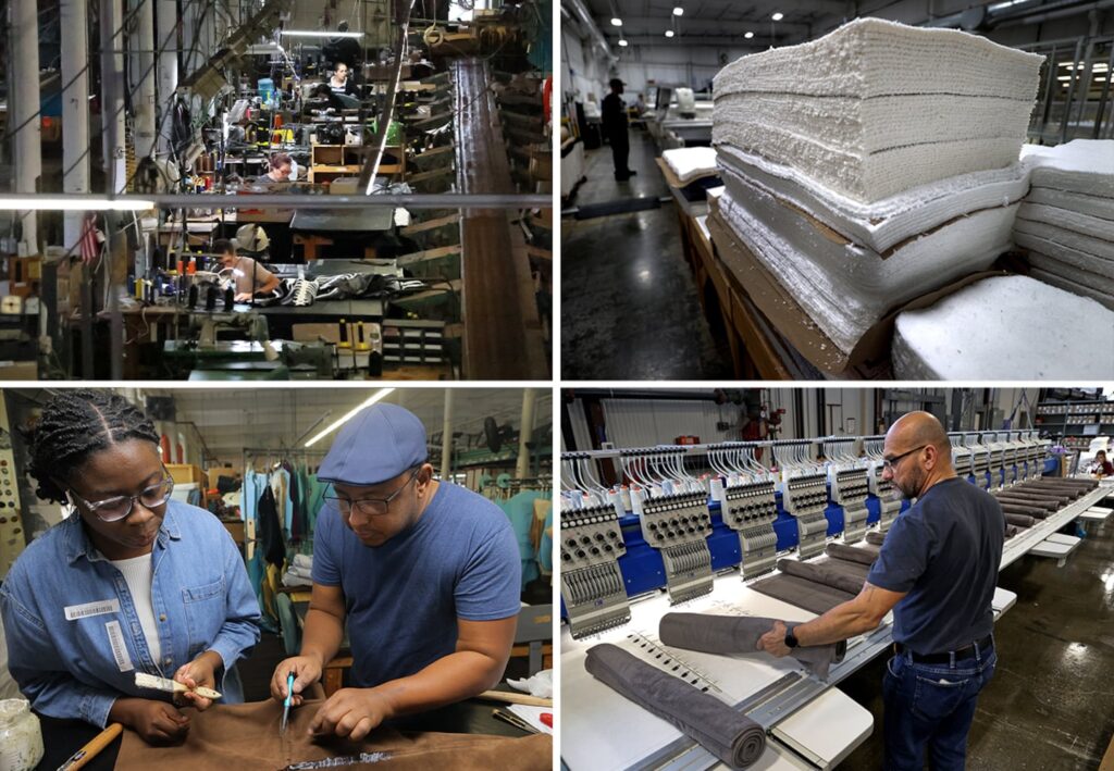 Vanson Leathers and John Matouk & Co in Fall River are grappling with the challenges tariffs have brought to businesses.