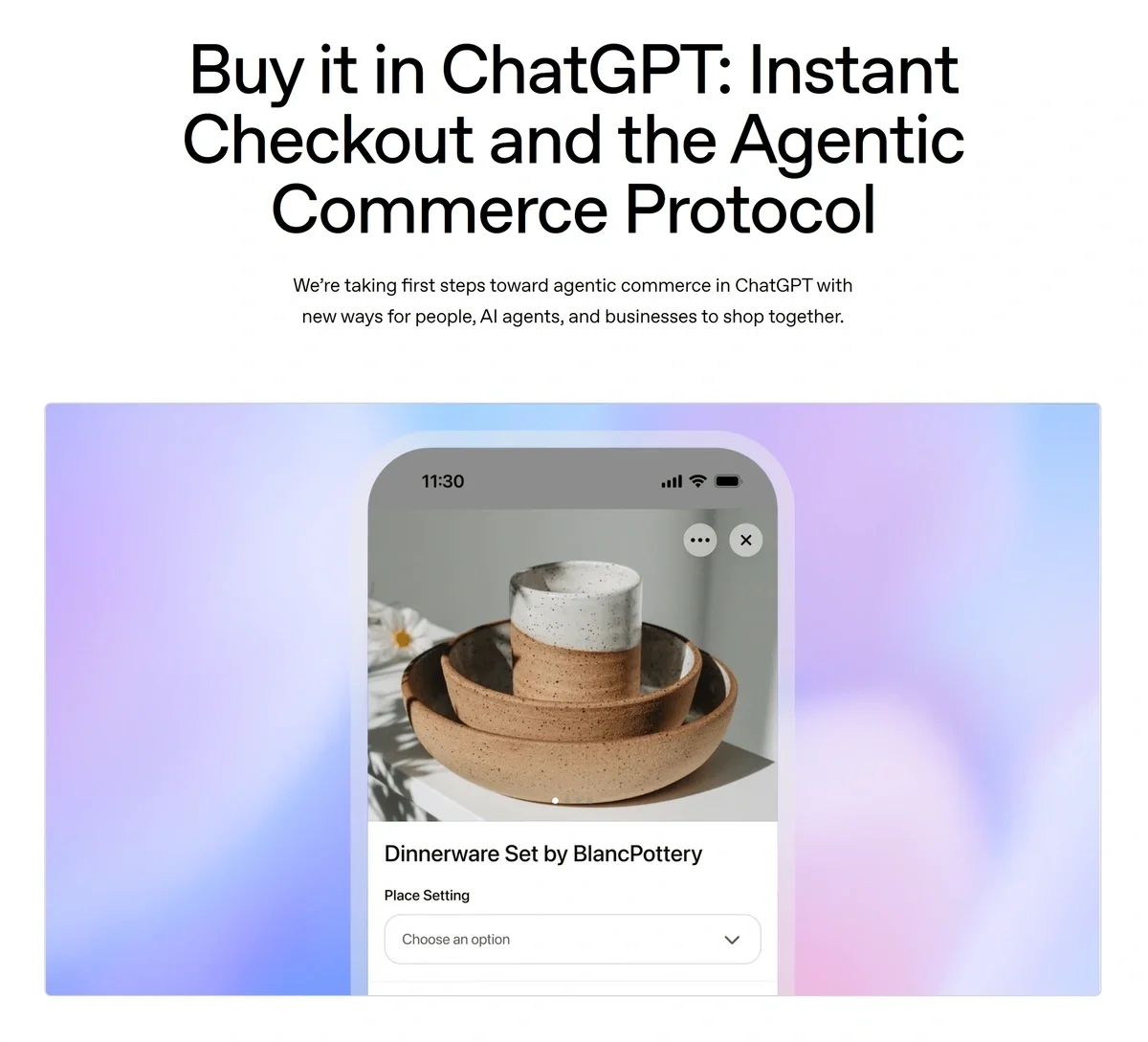 Instant Checkout within ChatGPT