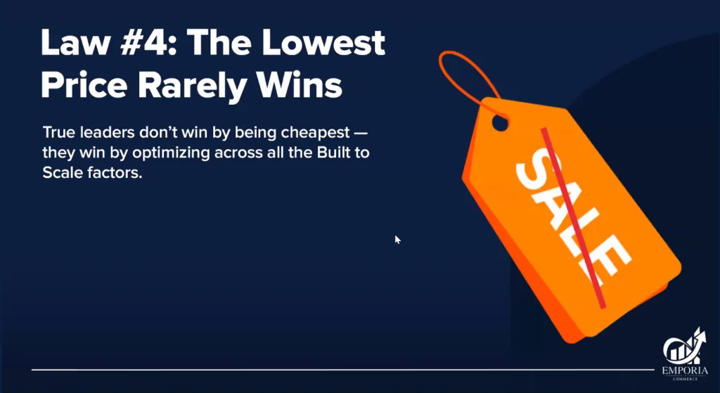 Fourth law of the e-commerce leadership