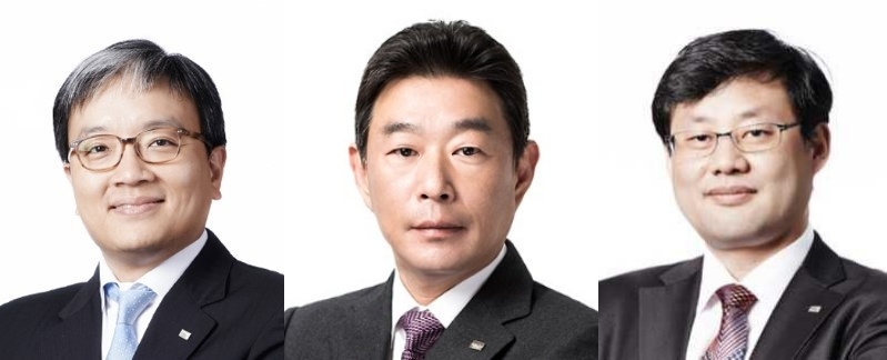 From left: Mirae Asset Capital CEO Chung Ji-kwang; Mirae Asset Consulting CEO Chae Chang-seon; Energy Infra Asset Management CEO Lee Tae-sang (Mirae Asset Financial Group)