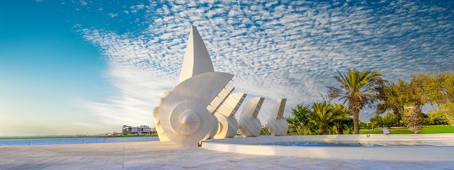 The beautiful architecture of the Jeddah city, Saudi Arabia.