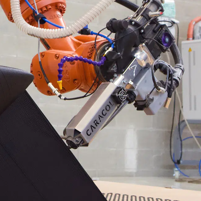 The Heron AM hardware-software robotic system. Photo via Caracol.