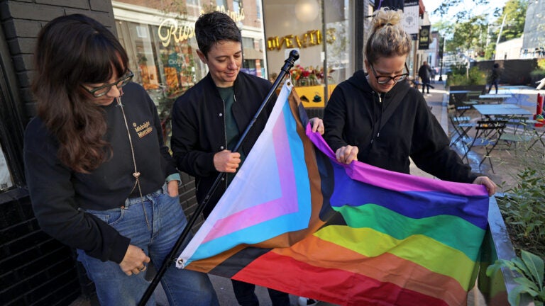 Community shows support for Roslindale business owner after Pride flag torn down