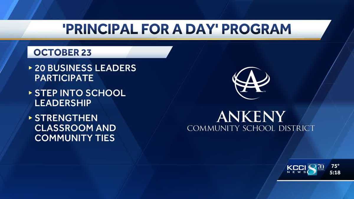 Des Moines business leaders to become Ankeny's 'Principal for a Day'