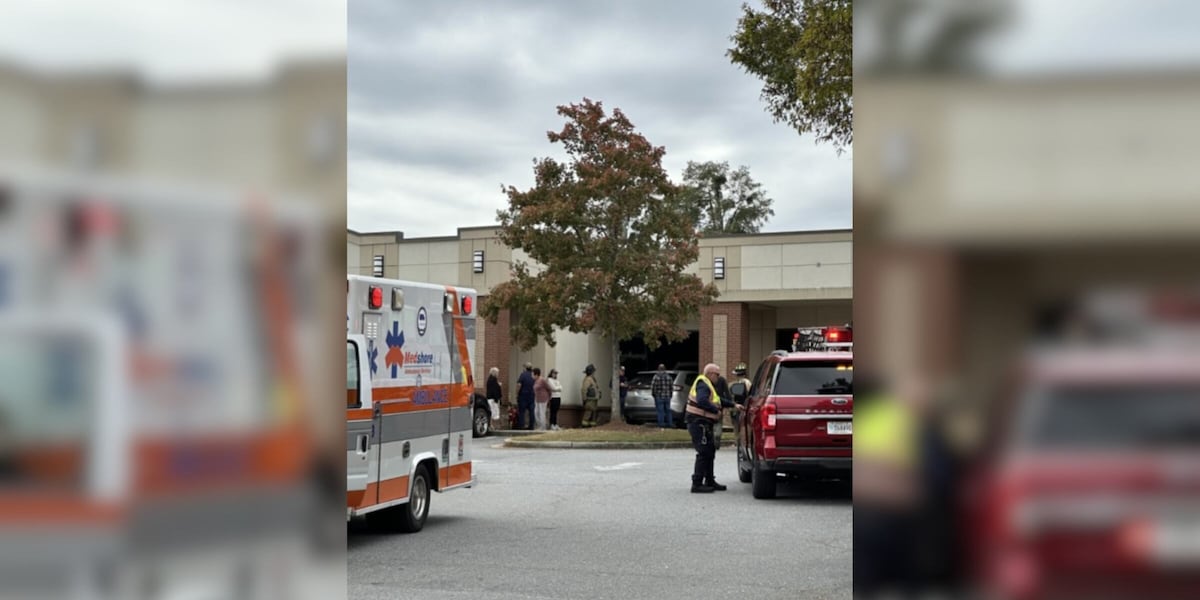 Driver crashes into Anderson business, police say