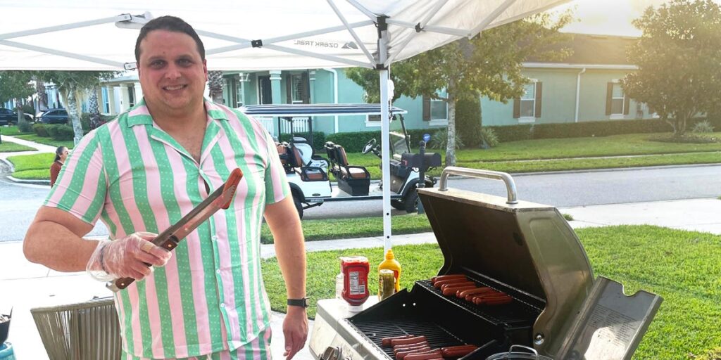 Family Gives Out Hot Dogs to Trick-or-Treaters for Halloween