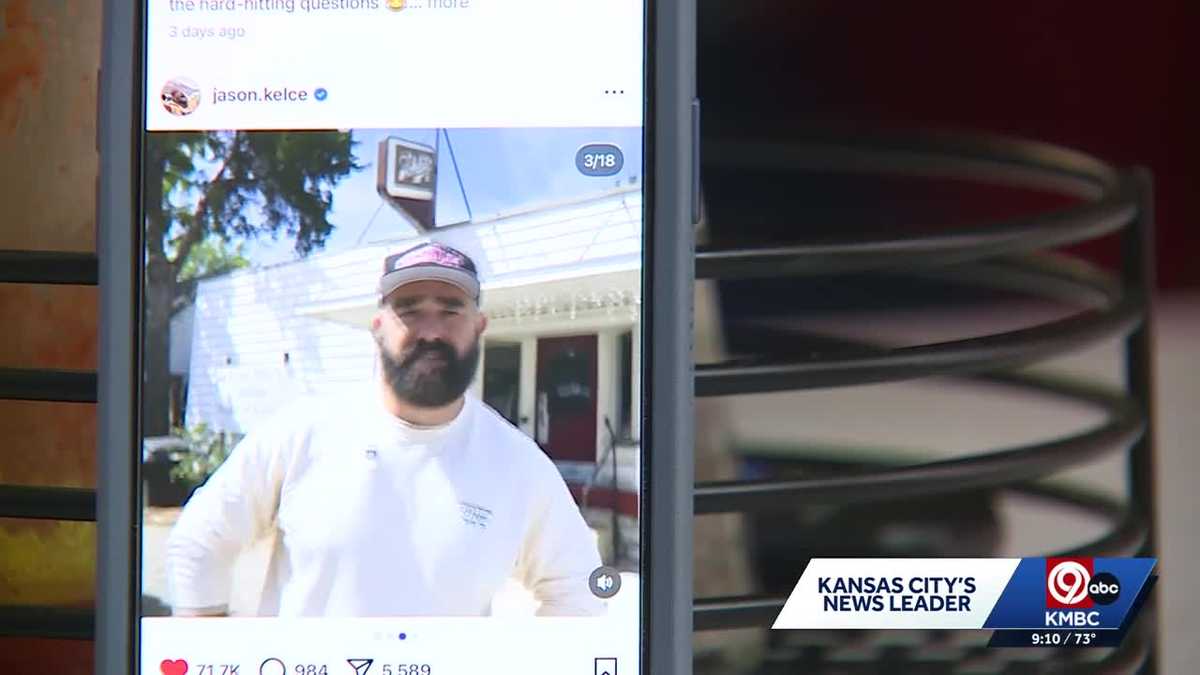 Kansas City business sees boost in sales after Jason Kelce's review