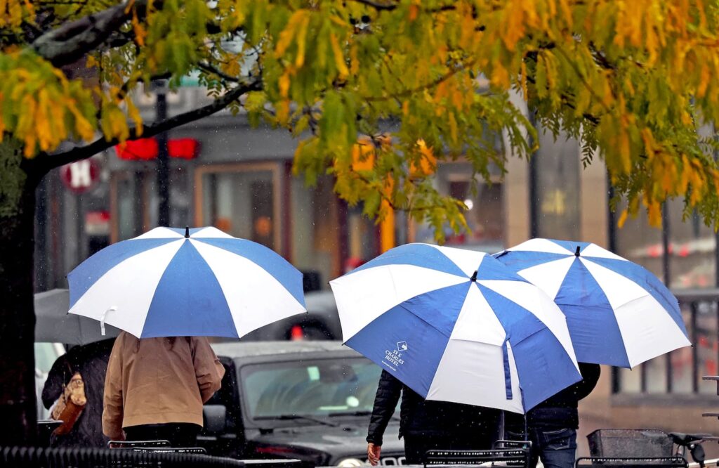 Higher taxes are coming for businesses in Harvard Square (pictured) and across Cambridge.