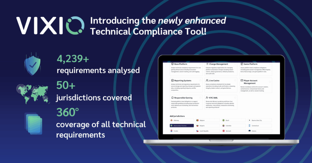 Vixio Expands Technical Compliance Tool to Support Global Market Expansion for Gambling Operators and Suppliers