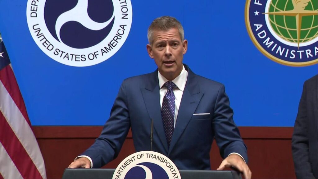 Duffy announces airspace restrictions amid government shutdown