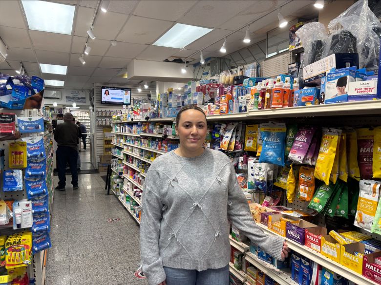 Serine Aklouche, pharmacy technician at Steinway Street Pharmacy.