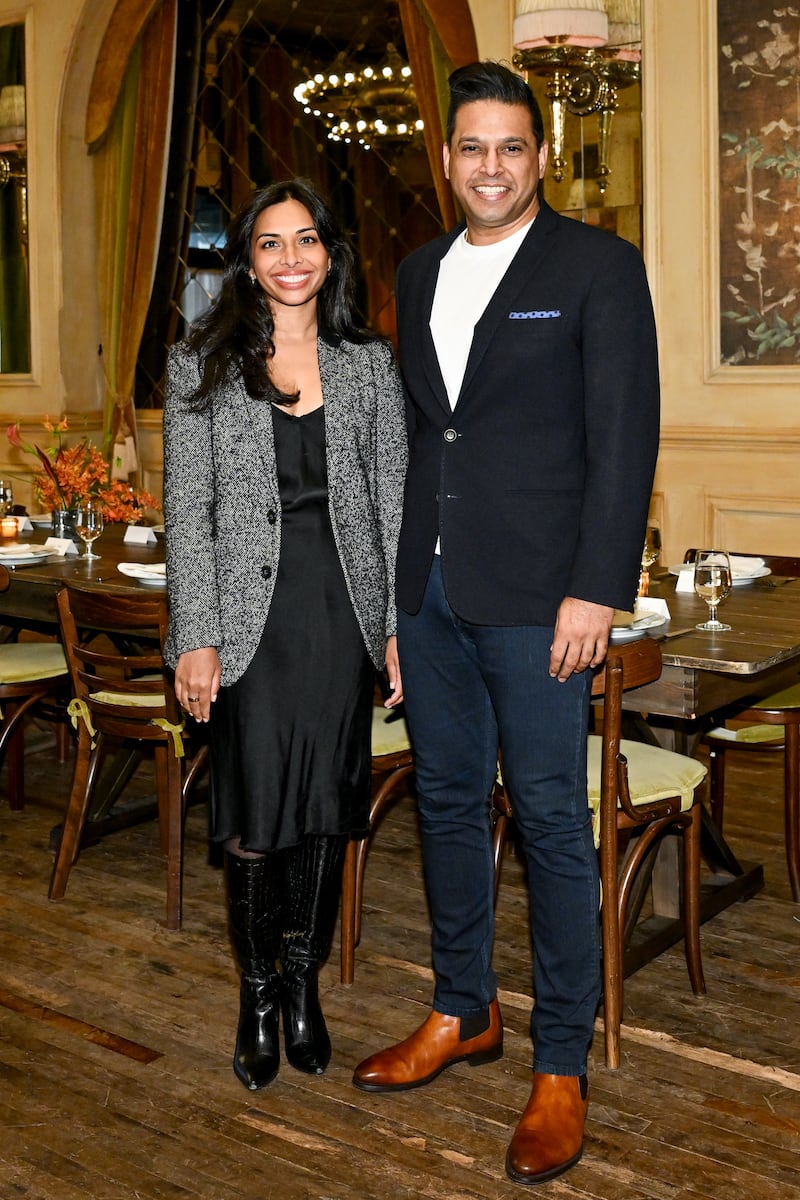 Priya Rao, executive editor of The Business of Beauty, and Ajay Salpekar, general manager of brand and creator commerce at TikTok Shop.