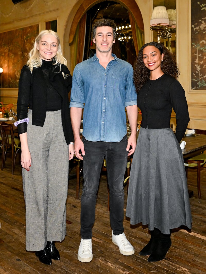 Francisca Maier, chief operating officer at MyCeremonia, Omer Sher, chief growth officer at P&G Specialty Beauty, and Yasmine Dahlberg, content strategist at The Business of Fashion.