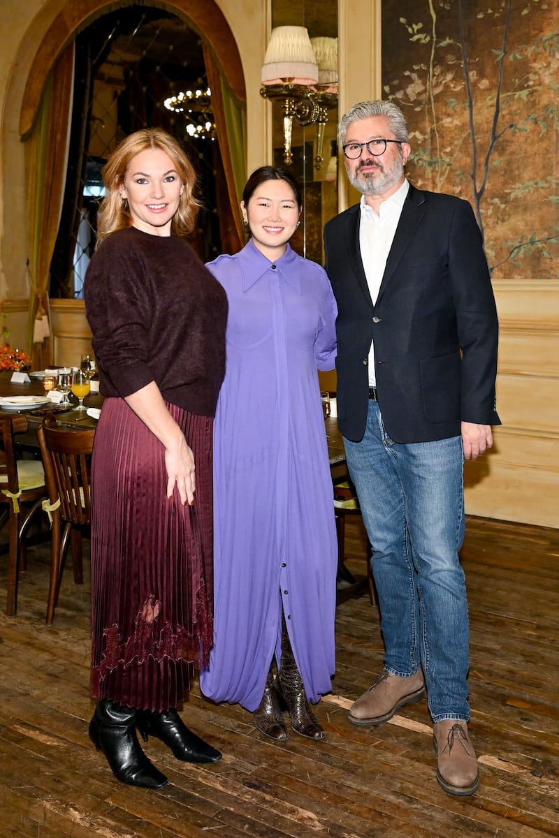 Kirsten Johnson, head of prestige skincare at TikTok Shop, Lauren Kang, general manager of skincare & K-beauty, at TikTok Shop, Laurent Ohana, senior advisor at Ohana & Co.