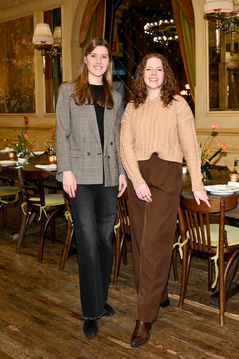 Caroline Phipps, senior associate at True Beauty Ventures, and Sarah Thomas, chief marketing officer at Caudalie.