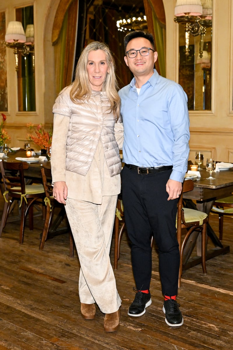 Alessandra Zorlas, vice president of marketing at Euroitalia and Jack Li, general manager of beauty, fragrance and beauty live at TikTok Shop.