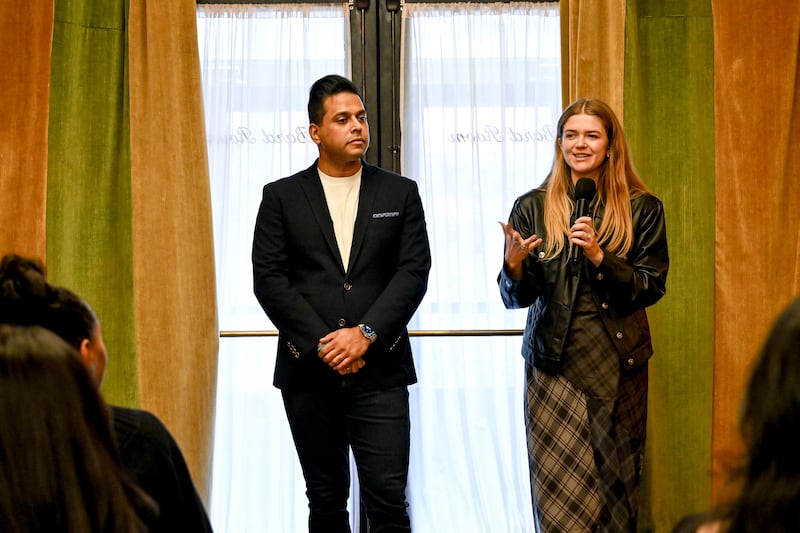 Ajay Salpekar, general manager of brand and creator commerce for beauty at TikTok Shop, and Alice Gividen, director of content strategy at The Business of Fashion.