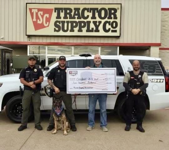 Local Business Donates to Crockett K9 Unit