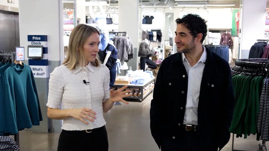 Zac Posen, chief creative officer of Old Navy, during an interview with CNN's Vanessa Yurkevich.