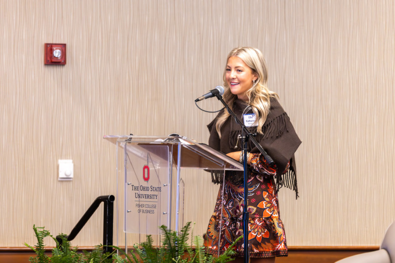 Ellie Katherine Bevington spoke about her student venture, EMJewelryCo.