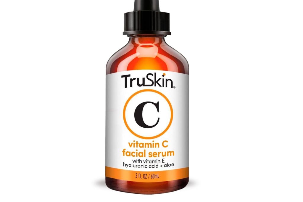 A bottle of vitamin C serum