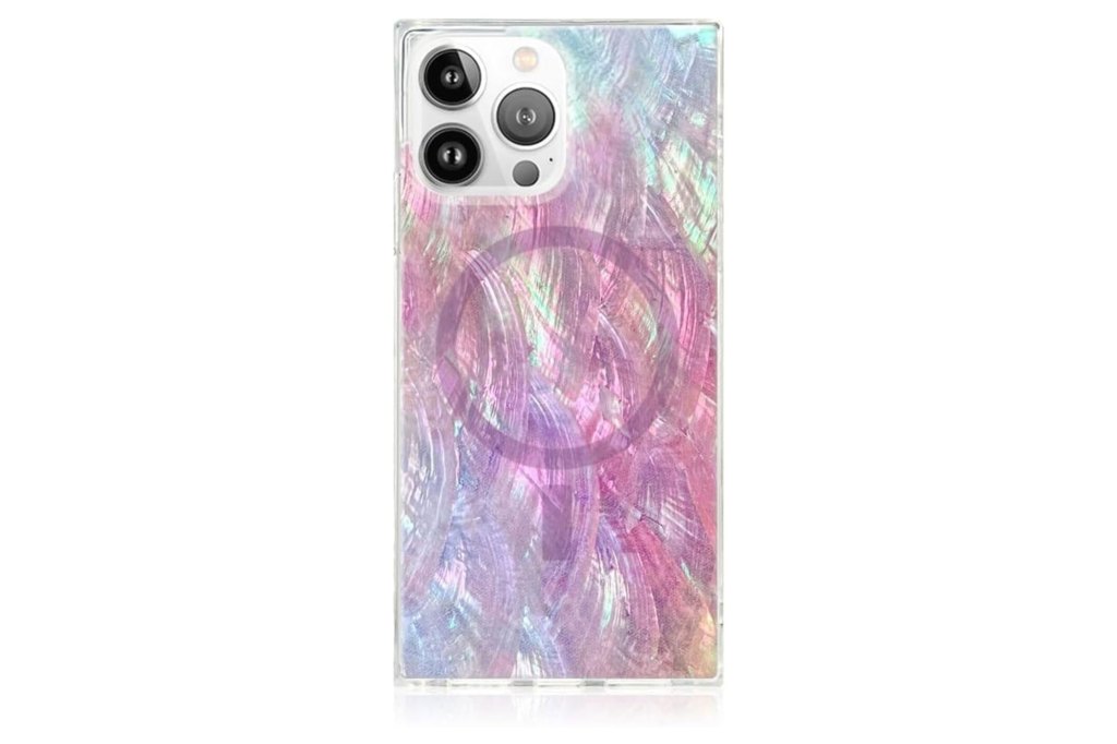 FLAUNT Official Square Protective Case (Pink Mother of Pearl)