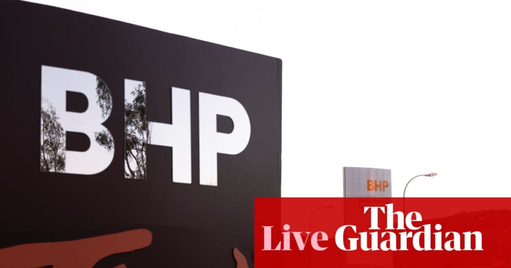 BHP walks away from latest takeover approach for mining rival Anglo – business live | Business