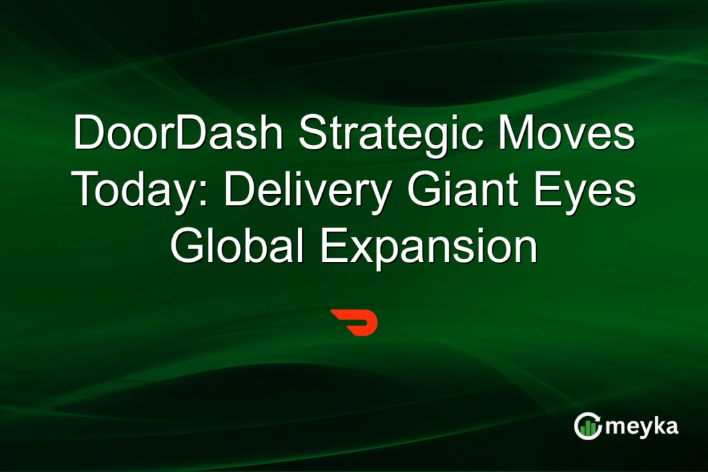DoorDash Strategic Moves Today: Delivery Giant Eyes Global Expansion