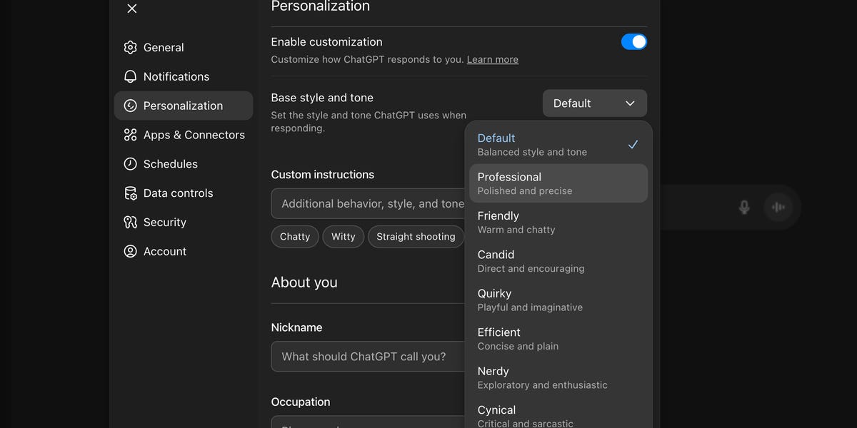 Here's How ChatGPT-5.1's New Personas Answered the Same Prompts