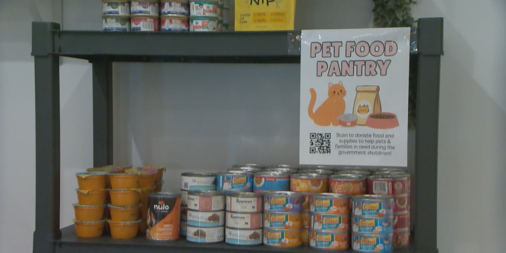 Local business launches pet food pantry as families struggle amid record 39-day shutdown