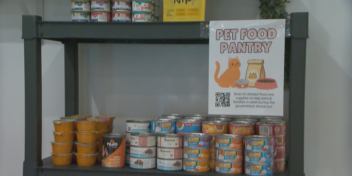 Local business launches pet food pantry as families struggle amid record 39-day shutdown