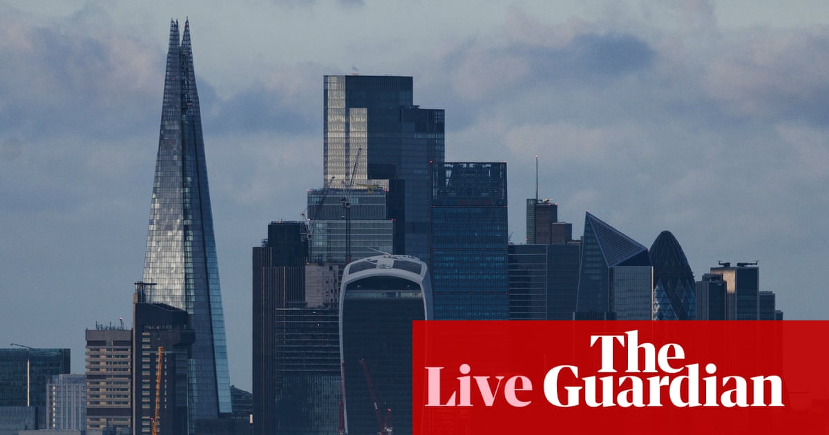UK stock market hits one-month low as AI bubble fears mount, and borrowing exceeds forecasts in October – business live | Business