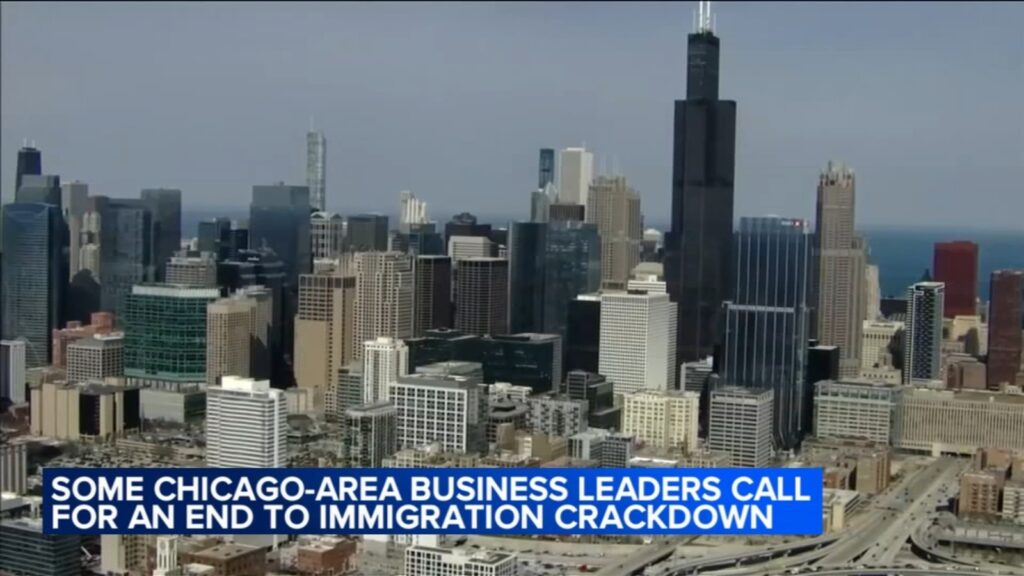 United for Chicago group of business, civic and faith leaders join together to call for end to immigration raids in downtown event