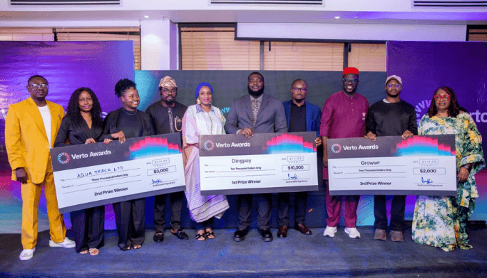 Verto rewards Africa’s next-gen startups with cash prizes, global expansion support