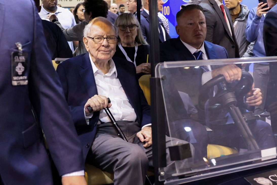 Berkshire Hathaway CEO Warren Buffett attends the conglomerate's annual shareholders' meeting in Omaha on May 3, 2024.
