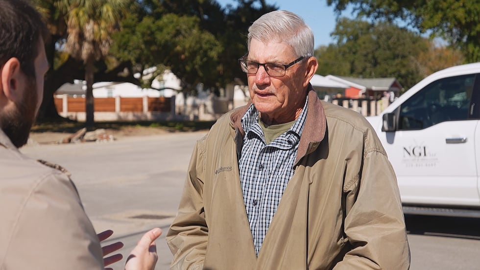 Ward Three Councilman Mike Nail interviewing with Noah Noble.