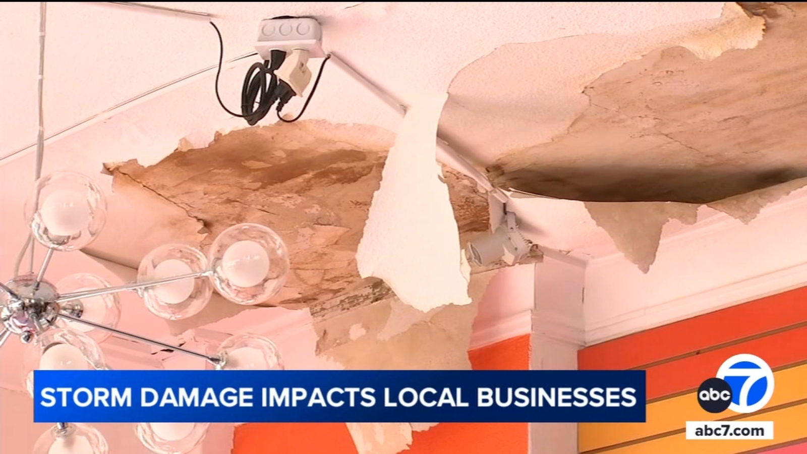 Altadena businesses impacted by Eaton Fire now dealing with storm damage