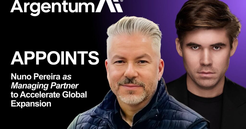Argentum AI Appoints Nuno Pereira as Managing Partner to Accelerate Global Expansion – DL News