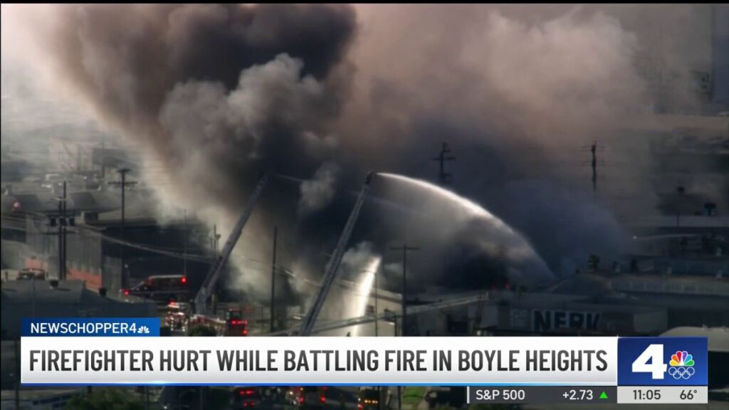 Firefighter injured in fire at Boyle Heights business – NBC Los Angeles