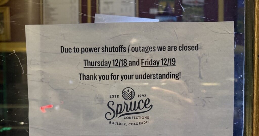 Friday's planned power outages cause worry for Boulder business owners