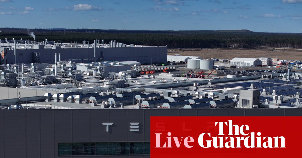 Tesla sales fall across Europe again as BYD surges – business live | Business