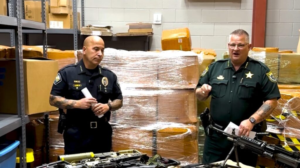 Weapons, drug compounds seized from Palm Bay business during raid