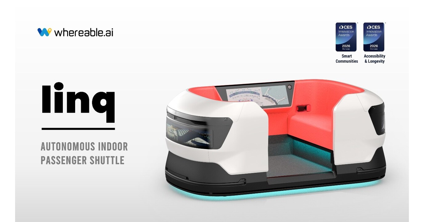whereable.ai's Autonomous Indoor Shuttle "linq" Named CES 2026 Innovation Awards Honoree in Two Categories, Accelerating Global Expansion