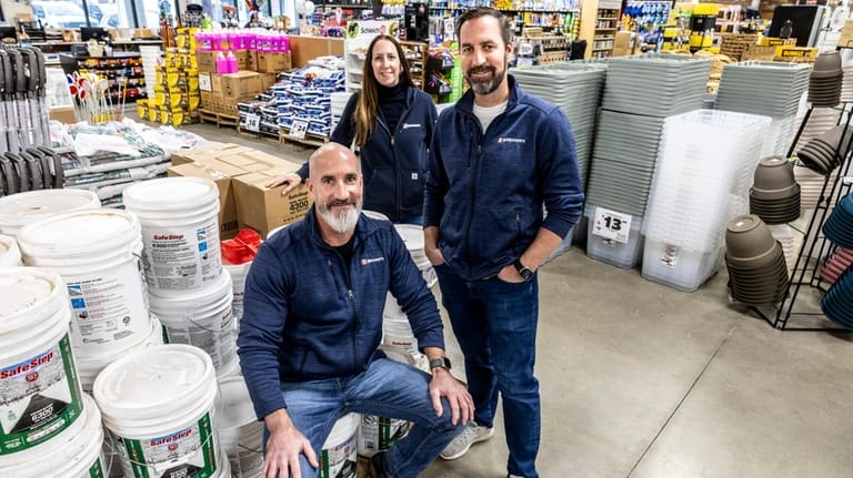 Brinkmann's Hardware Corp. in Sayville, is run by, from left, Ben...