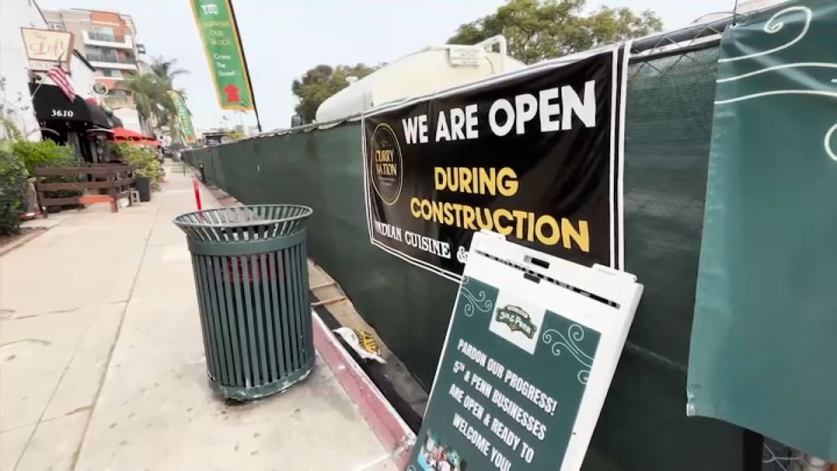 Small businesses in Hillcrest claim losses due to construction – NBC 7 San Diego