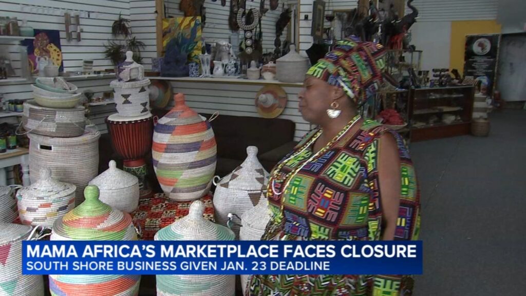 Black-owned Chicago small business: Mama Africa's Marketplace in South Shore may be forced to close, owner Ifarinu says