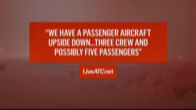 Business jet with 8 on board crashes at Maine airport